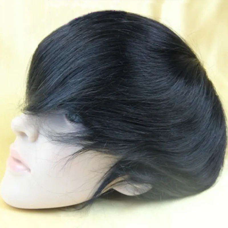 6x8inch 7x9 polegada 8x10inch super durável fina pele homens toupee wig mono base homens prótese de cabelo