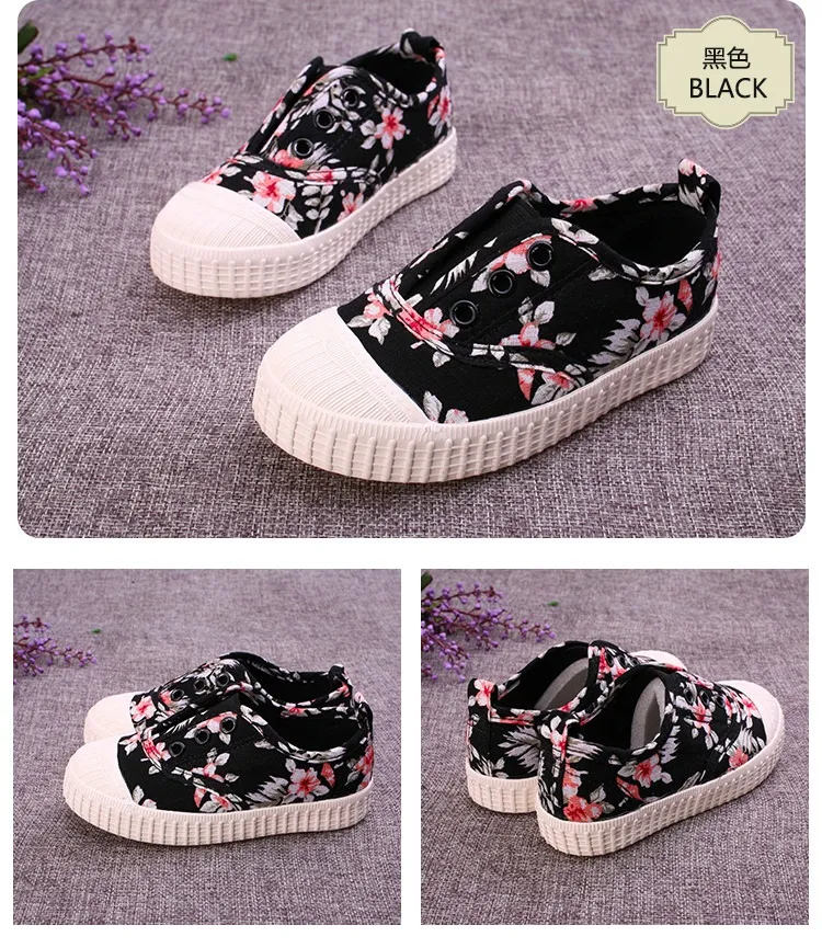 Nowa marka Buty Kids KD Buty Dziewczyna Buty Płótno Buty Casual Buty Cute Fashion Princess Buty Kwiat Buty