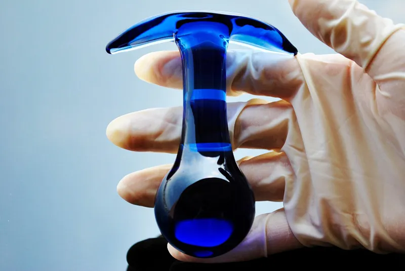 40mmのパイレックスガラスの肛門のディルドバットプラグクリスタルビーズ膣ボール偽陰茎女性オナニー女性男性ゲイのための大人のセックスのおもちゃ