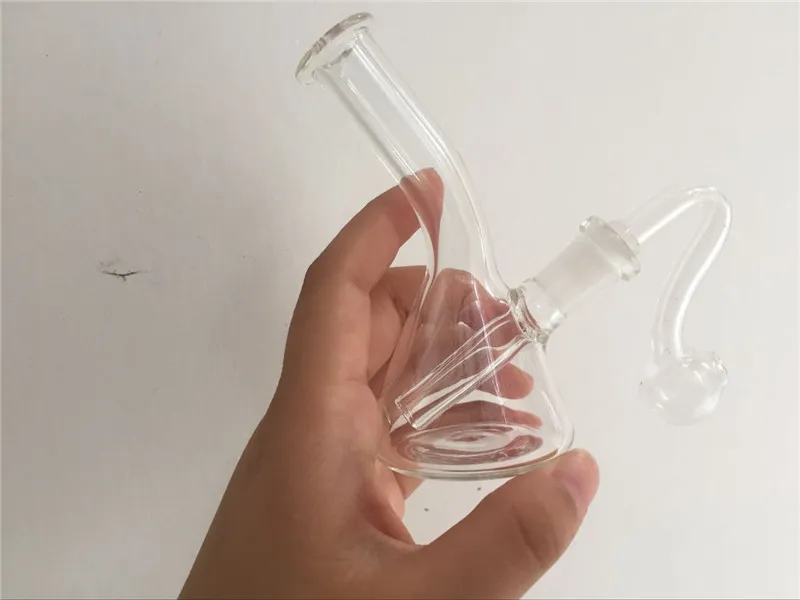 mini gorgogliatore di vetro di alta qualità nuovo design fumo tubo dell'acqua bong di vetro mini piattaforma petrolifera produzione spedizione gratuita