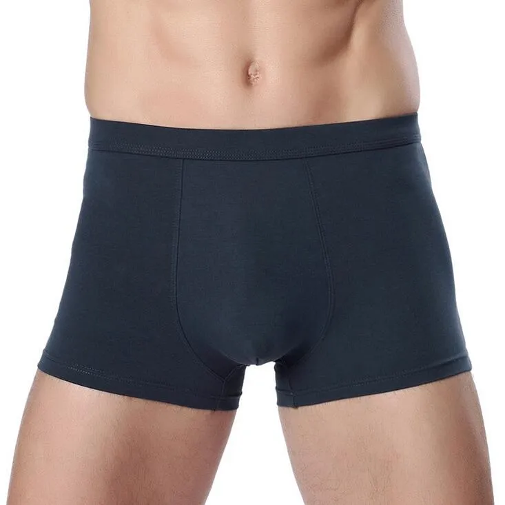 Nouveaux sous-vêtements pour hommes sous-vêtements cotons sous-vêtements pour hommes en coton à la taille pantalons plats confortables MU008 pour hommes Underpant