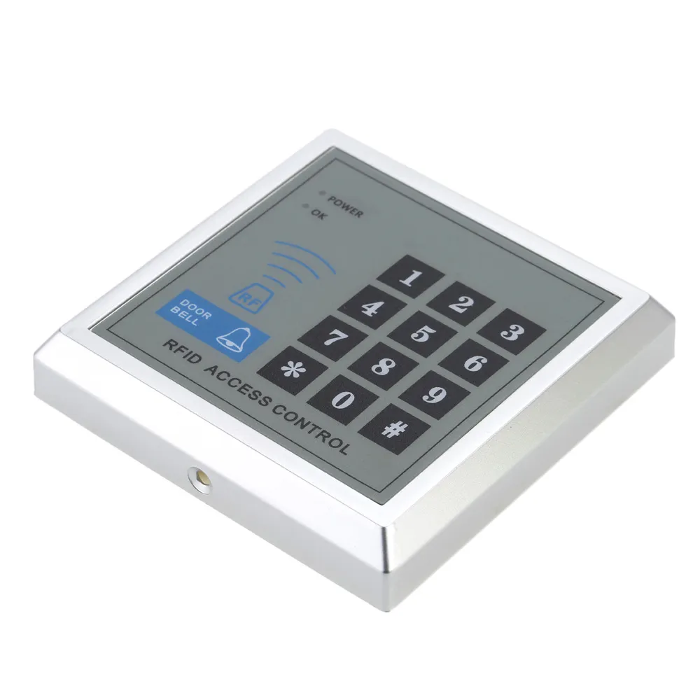 Sistema Controllo Accessi FTSTech Con Impronte Digitali, Password E RFID - Tastiera, 10 Portachiavi, Pulsante Uscita, Senza Serratura