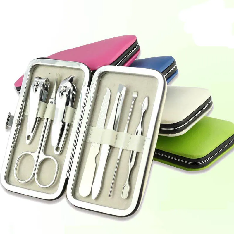Nail Scissors Cutter Manicure Clippers Kit Stainless Steel Nail Manicure Tools Sets Nail Art Eyelash Tweezer Ear Pick Accessories