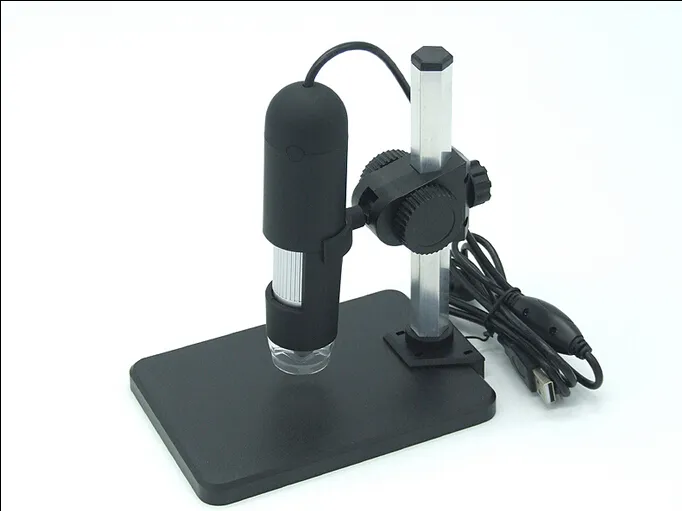 Microscopio digitale USB all'ingrosso-1000x + supporto nuovo, endoscopio a 8 LED con microscopio usb software di misurazione