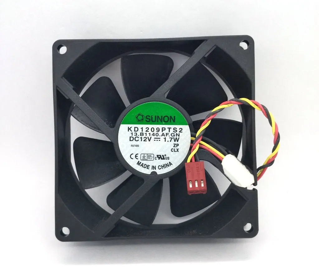 Nowy oryginalny Sunon KD1209PTS2 DC12V 1,7W 1,6W 90*90*25 mm 3Lines Computer Cooling Fan