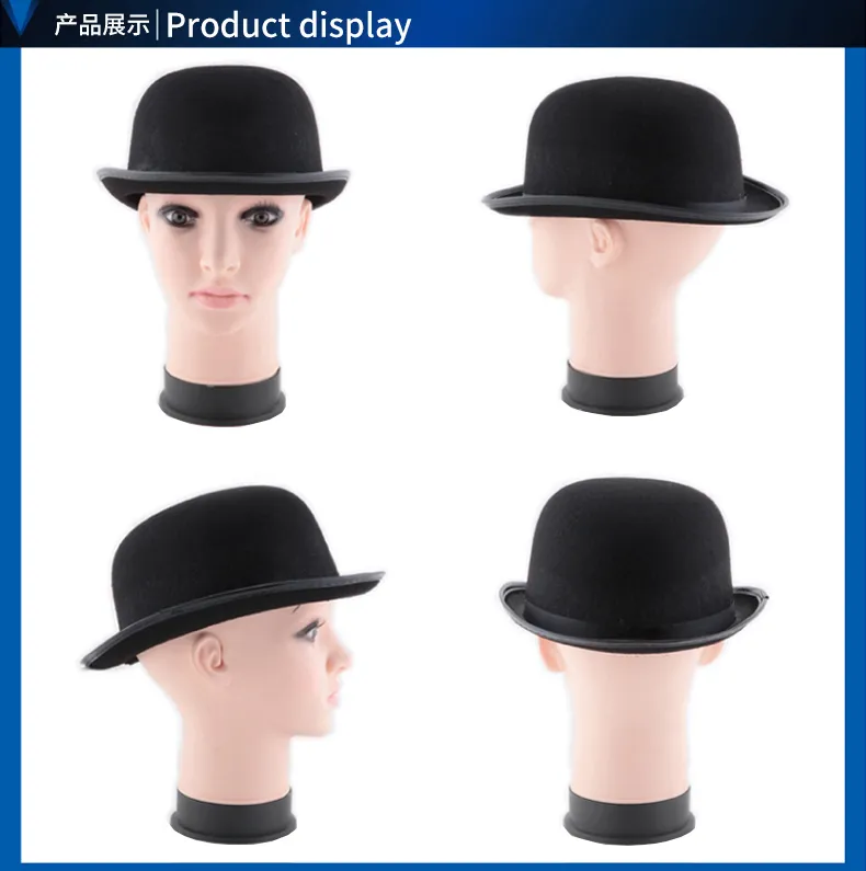 할로윈 파티 역할 재생 모자 Chaplin 모자 Magician Hat Magic Hat High Caps Jazz Hat Magic Props 56G