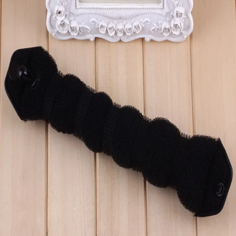 Elastiques noirs pour fixation de perles de barbes et cheveux