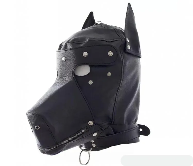 Sex Fetish role play Dog slave head Hood hoods bondage fully enclosed fun headgear masks sexy BDSM game couples