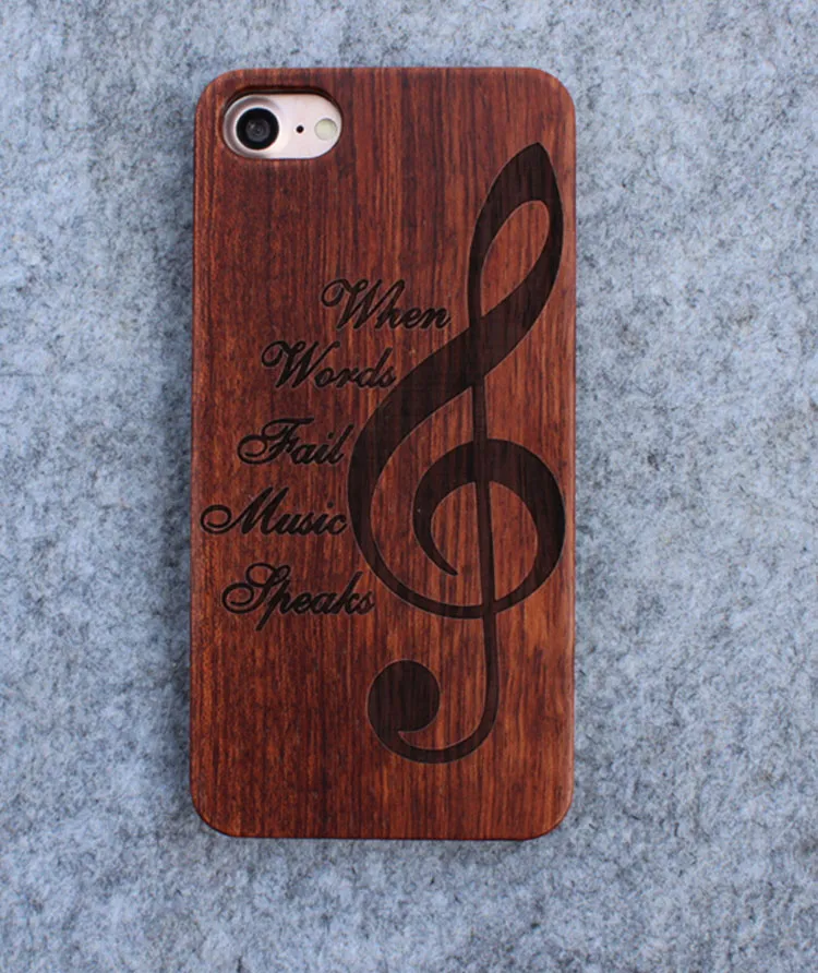 Custom Wood Phone Cases Houten Case voor iPhone 5 6 6 S Plus 7 Cover Houten Case voor Samsung Galaxy S5 S6 S7 EDGE