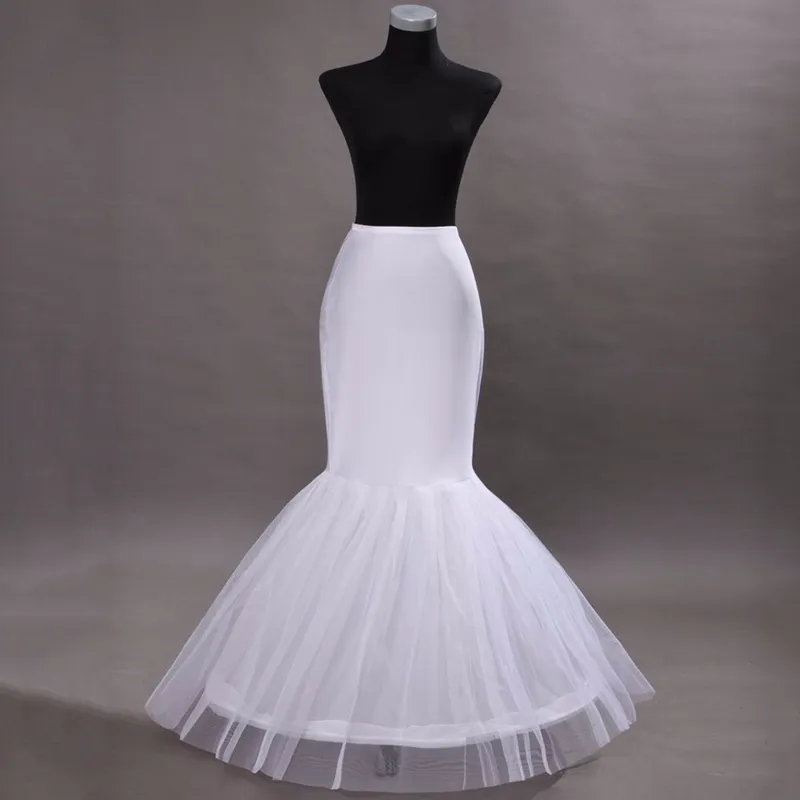 Gorąca Sprzedaż Mermaid Petticoat / Slip 1 Hoop Kości Elastyczna Suknia Ślubna Petticoat Crinoline Jupon Mariage Darmowa Wysyłka