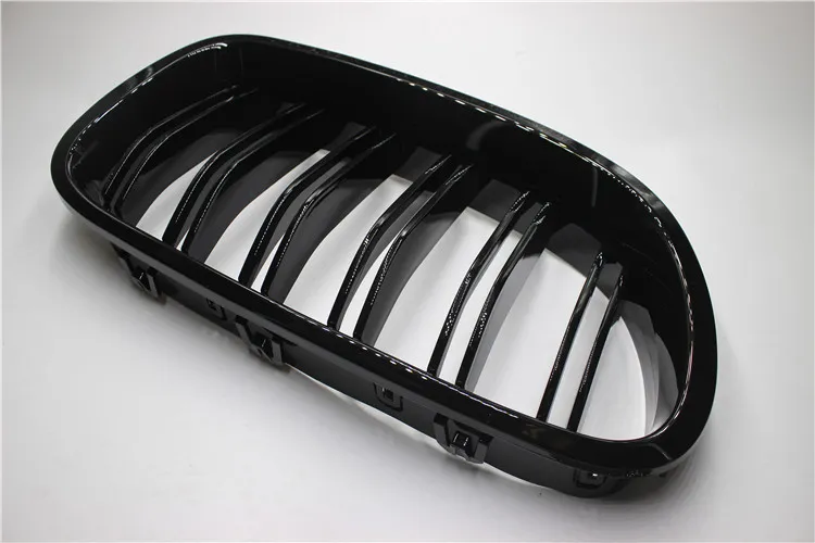 For BMW F10 5 Series 520i 523i 525i 530i 535i 20102014 Glossy Black Dual Slat M5 Style Front Kidney Grille Grill Whole D105789322