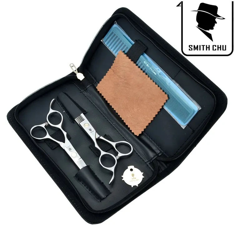 6.0inch Smith Chu leworęczne nożyczki fryzjerskie Nożyczki profesjonalne nożyczki do włosów Cięcie nożyce przerzedzające Barber Salon Razor JP440C, LZS0071