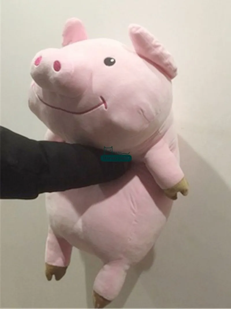 Dorimytrader Kawaii Big Soft Piggy Plush Toys Lovely Stuffed Animal Pig Pillow Doll for Children Gift Xmas Present 35inch 90cm DY61338