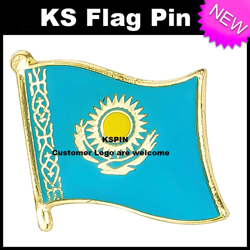 Kasachstan Flagge Abzeichen Flagge Pin 10 Stück Viel Kostenloser Versand KS  0072 Von 4,65 €