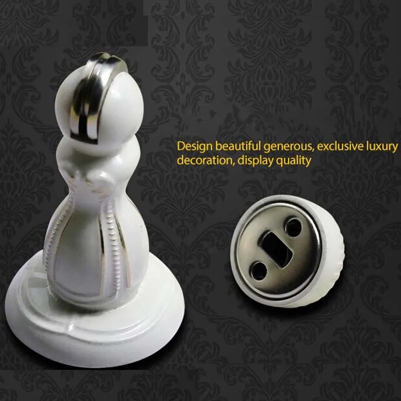 High quality ivory white door closers zinc alloy stops ,heavy duty magnetic intensity antique stopper DS08