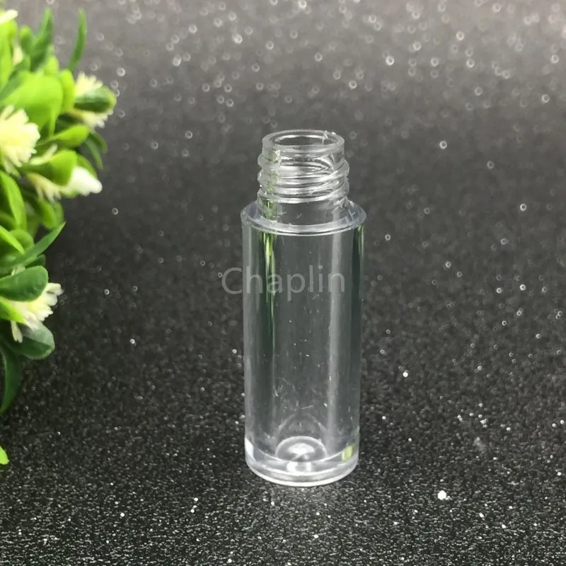 0.8 ML 미니 빈 지우기 입술 광택 튜브 50x13mm 블랙 실버 골드 캡 플라스틱 립 밤 병 립스틱 샘플 선물 컨테이너