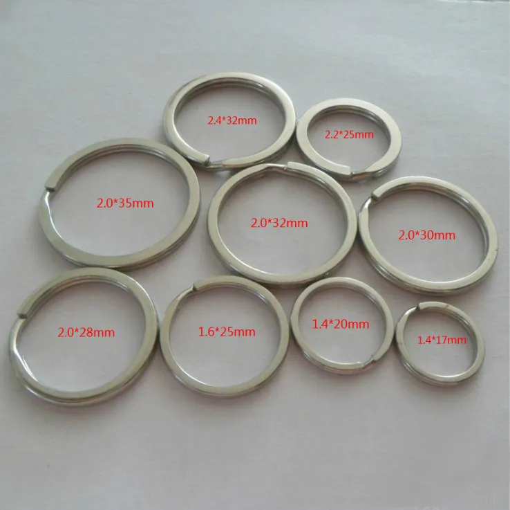 Key Rings Metal Keychain Rings Split Keyrings Flat O Ring for Home Car  Office Keys Attachment - China Steel Keyring and Keyring price