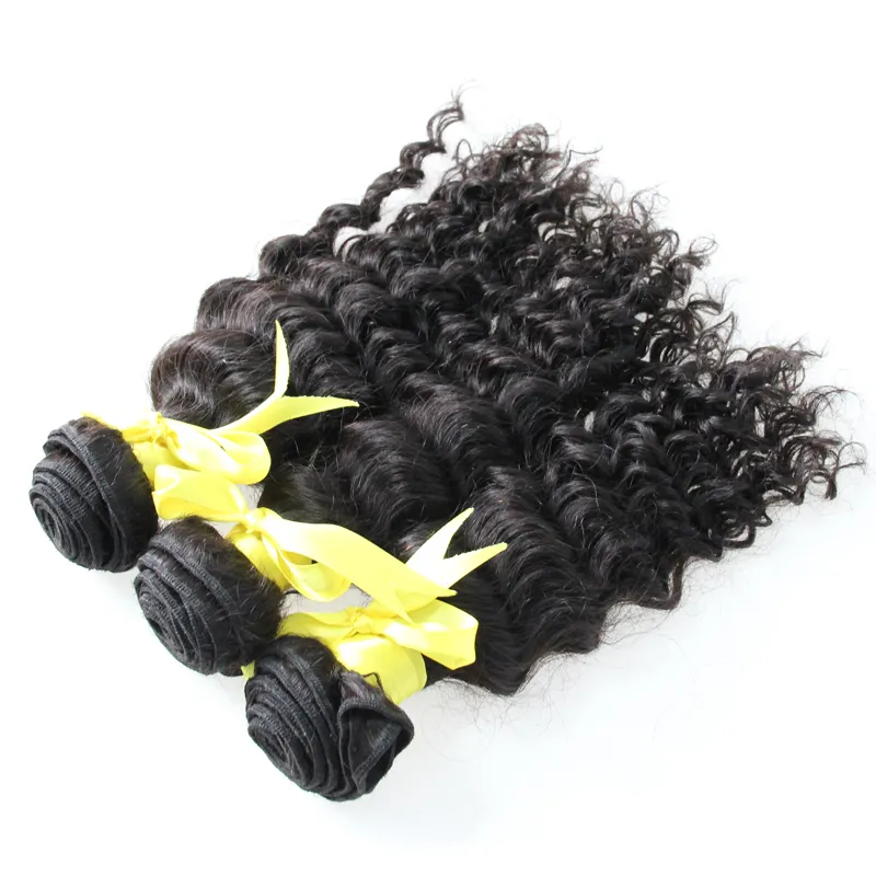 Onda profunda Remy Cabelo Bundles 300g cabelo virgem brasileiro 3 pacotes de Cor Natural extensões de cabelo humano