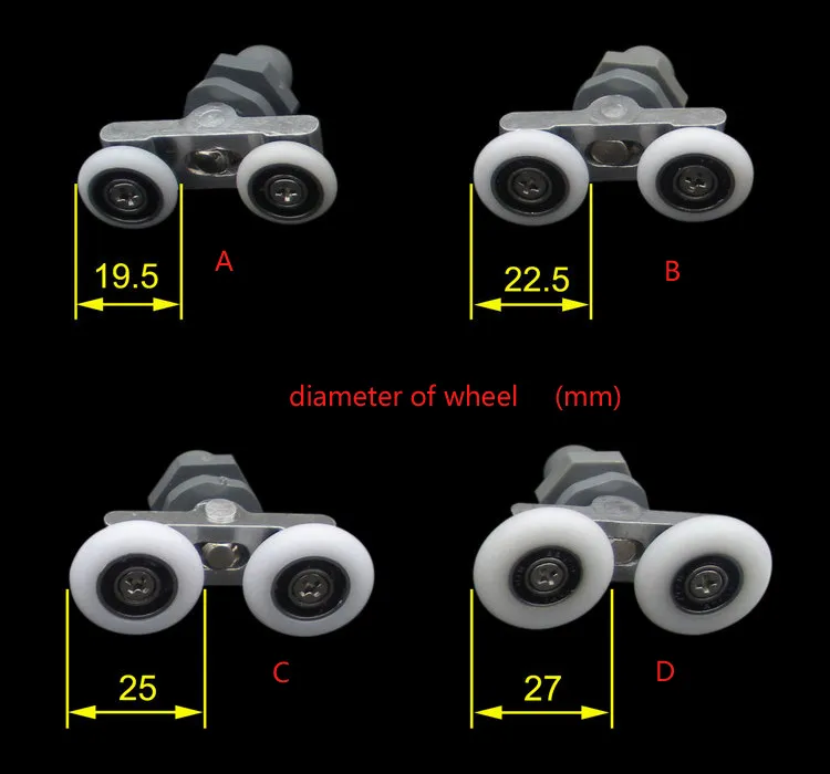 Schaukel Doppelrad Duschraum Badezimmer Glasschiebetür Roller Hängerolle Haushaltshardware