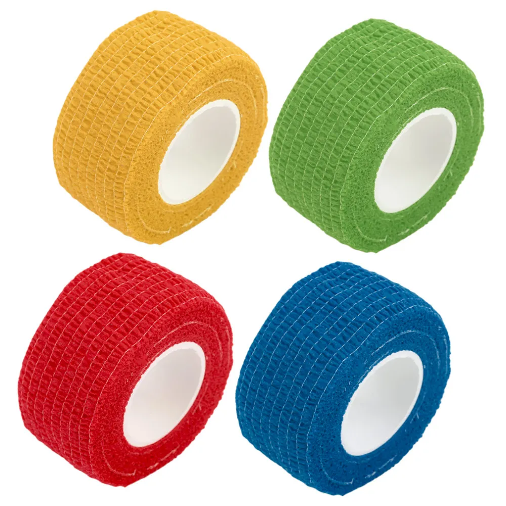 2.5cm * 4.5m Bandage auto-adhésif enveloppé Ruban adhésif élastique Stretch 2,5cm Grossiste