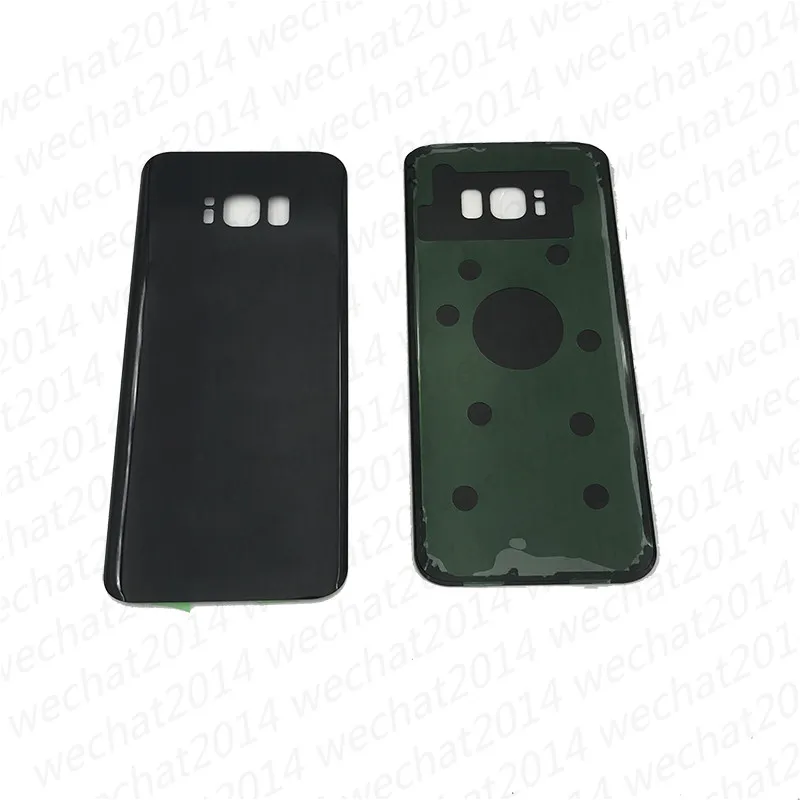 100 pezzi OEM porta batteria coperchio posteriore alloggiamento copertura in vetro Samsung Galaxy S8 G950 G950P S8 Plus G955P con adesivo adesivo