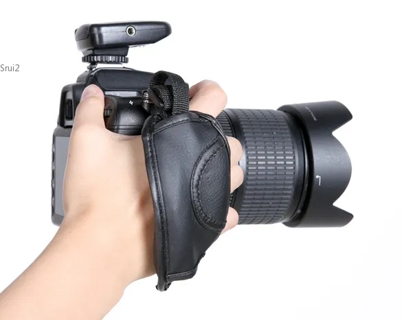 Black Camera Hand Grip SLR/DSLR Leather Wrist Strap For Canon EOS Nikon Sony Olympus 2994