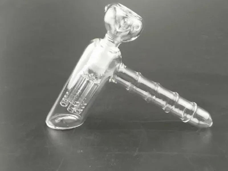 Martello di vetro 6 Arm Perc Bubbler Recglass Percolatore Oil Rigs Bong di vetro Pipa ad acqua Matrice di tabacco Tubi di fumo Giunto 18mm