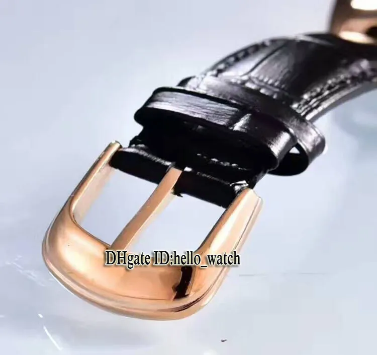 ساعات مجنونة عالية الجودة 8880 CH Black Dial Automatic Mens Watch Rose Gold Leather Strap عالية الجودة New Sport ساعات رخيصة