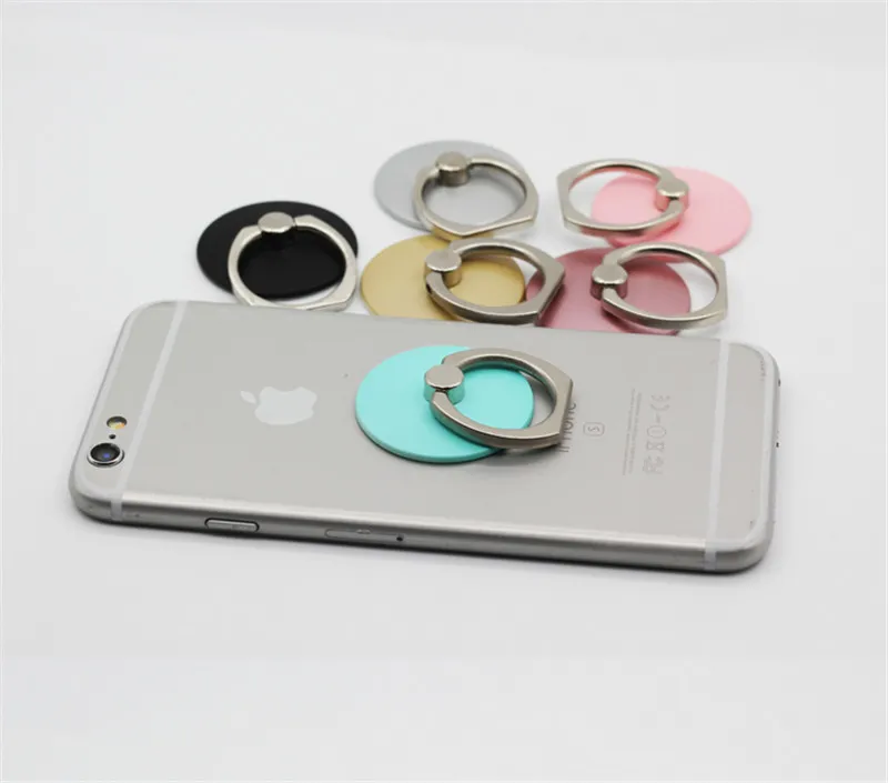 Universal 360 Rotation Mobile Phone Ring Buckles Grip stand Cell Phone Finger Metal Ring Holder for Mobile Phone Stand7984573