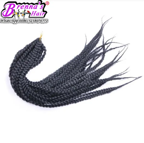 18quot 24quot Crochet Braids Box Braids Extensions Hair Extensions 20 Raízes 3s Crochet Box ombre Braiding Hair Hair Jumbo Crochet H1615221