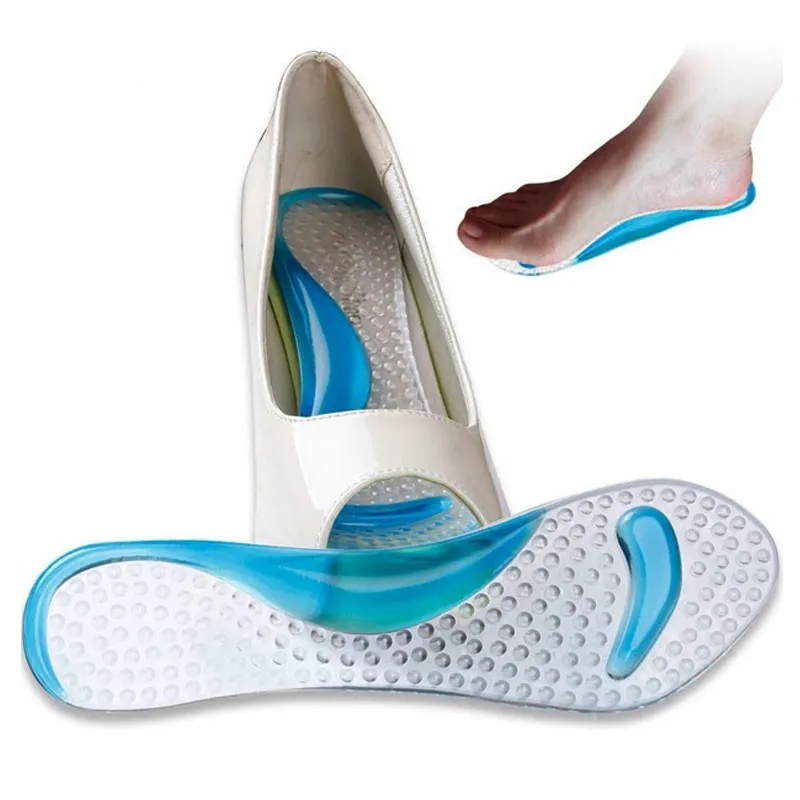 Non-Slip High Heel Arch Insole Support Silicone Gel Pads Shoes Insoles Pain Relief Massage Feet Care Women