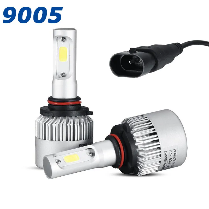 H4H7H11H139005HB39006HB4 COB LED Araç Far Ampulü Tekhilo Işın 8000LM 6500K DRL Otomatik LED Kafa LAMP3353905