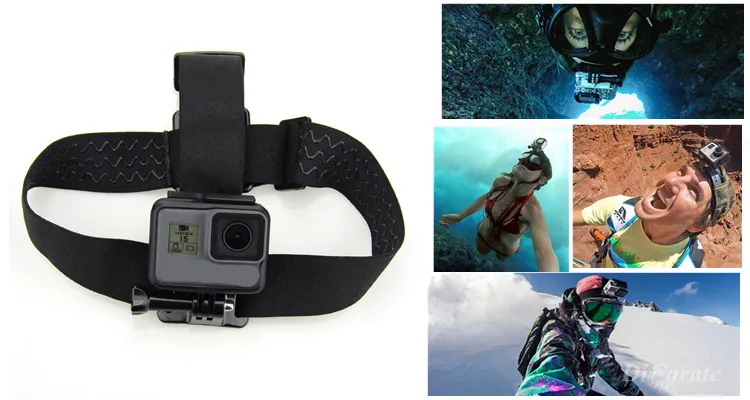 Conjunto de acessórios pretos para gopro 9 8 hero 4 5 6 7, alça de montagem de capacete de mão flutuante para go pro sjcam sj4000 sj5000x actio4368063