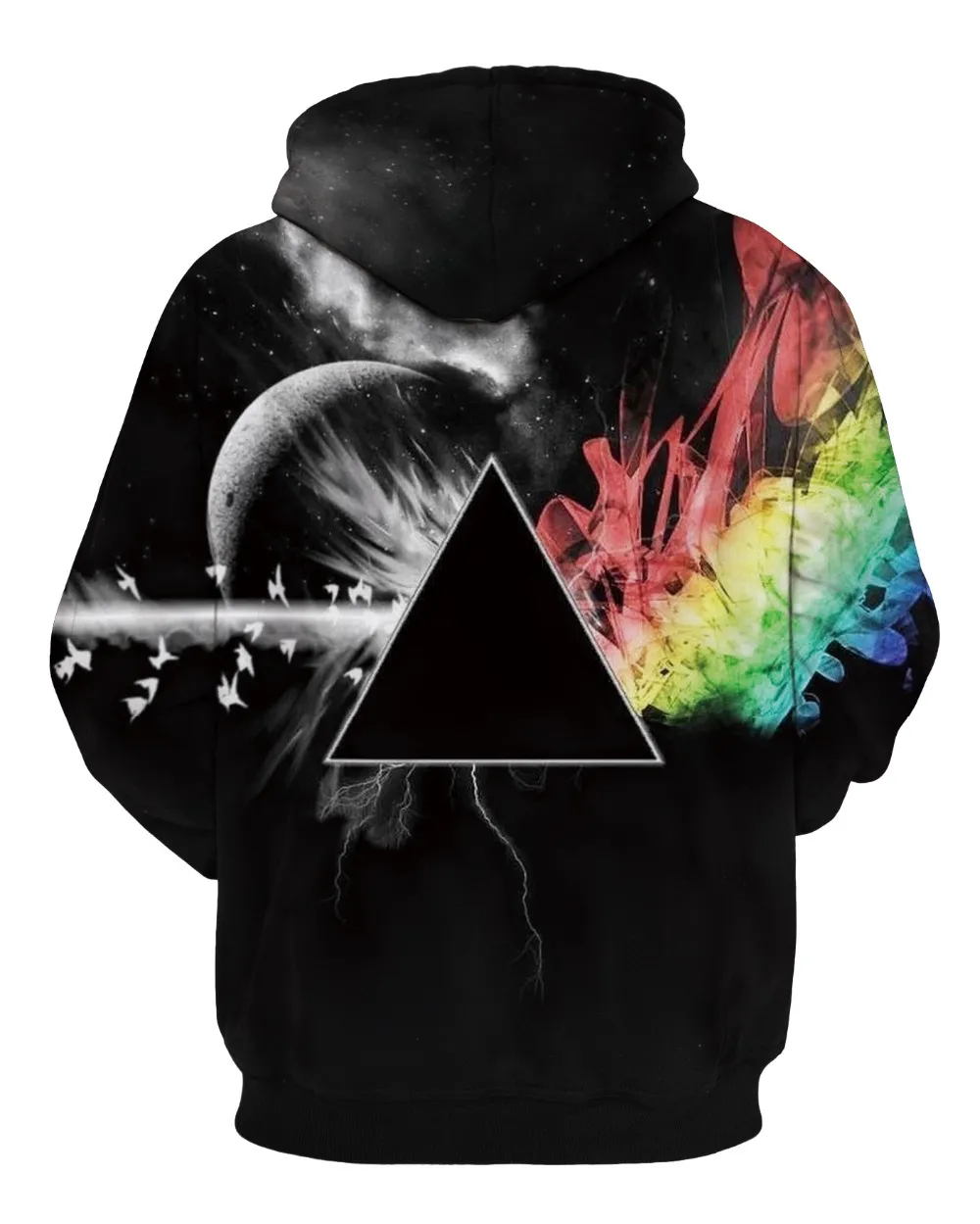 Grossist- Abstrakt Prism Hoodie 3D All Over Print Geometri Unisex Man Sweatshirt Plus Size S-5XL Herr Träningsoverall Pullover Ytterkläder Toppar