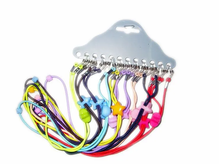 12 stks Goedkope Kids Cartoon Eyewear Elastische Touw String Hals Heldriem Koord Muti-Color Chain Hold 40 cm Kinderglazen Accessoires 