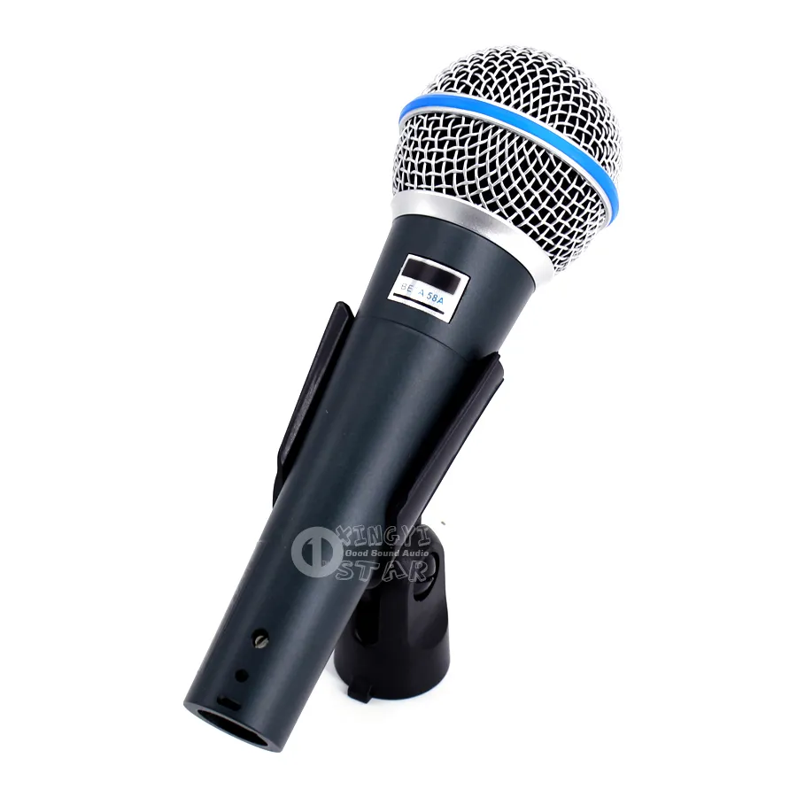 Super Cardioid Dynamic Vocal Wired Microphone Professional Microfono Mike för Beta58a Singing Karaoke Mixer Audio Record Video PC Microfone