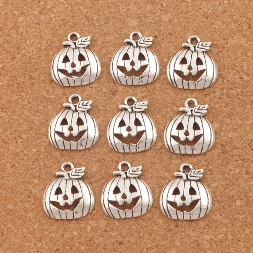Halloween Pumpkins Cute MIC Antique Silver Charms 200pcs lot Fashion 18 3x15 8mm Pendants Jewelry DIY L1098253j