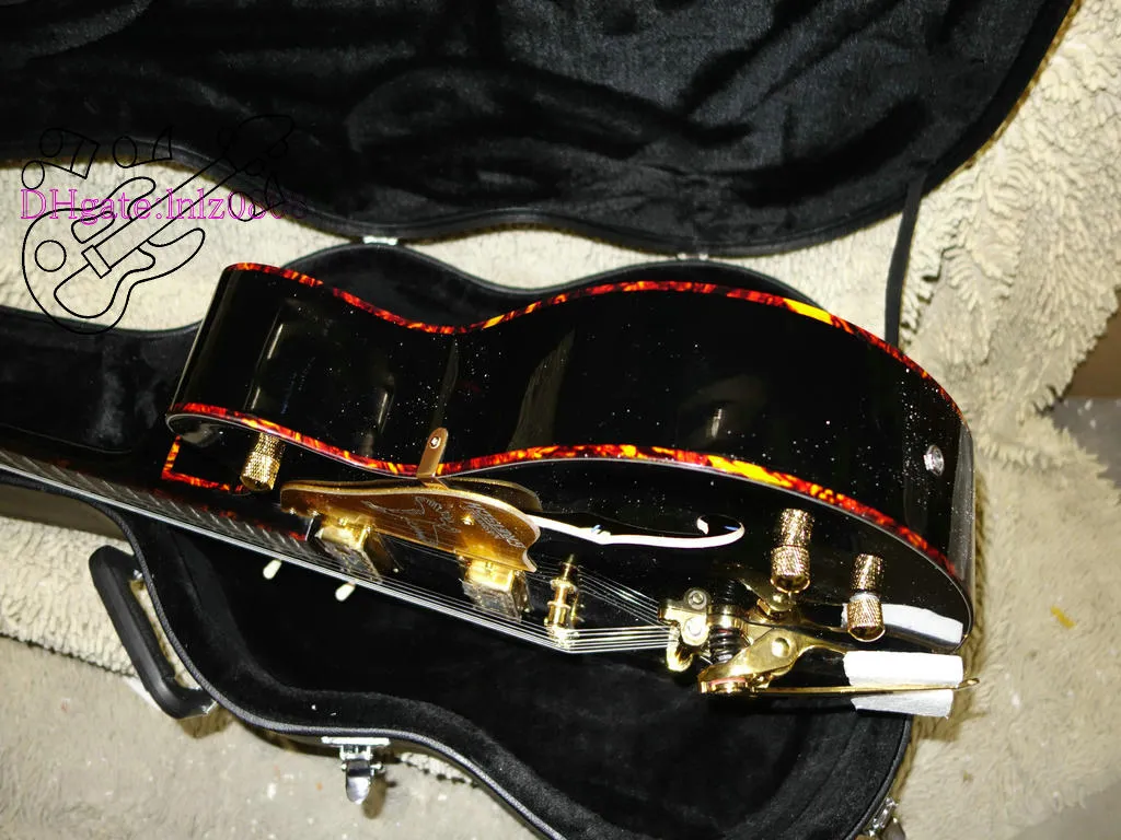 Personalizado Corpo Oco Jazz guitarras Preto 6120 Guitarra Elétrica Guitarra Jazz Alta Barato Guitarra Elétrica