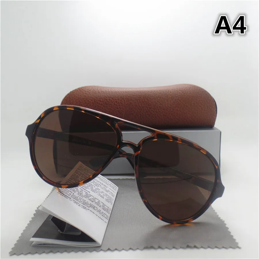 Cat de luxe Cat Lunettes de soleil Cadre Round UV400 PLACE VINTAGE Men de mode Femmes Sun Sun Retro Sport Eyewear avec marron Box3378469