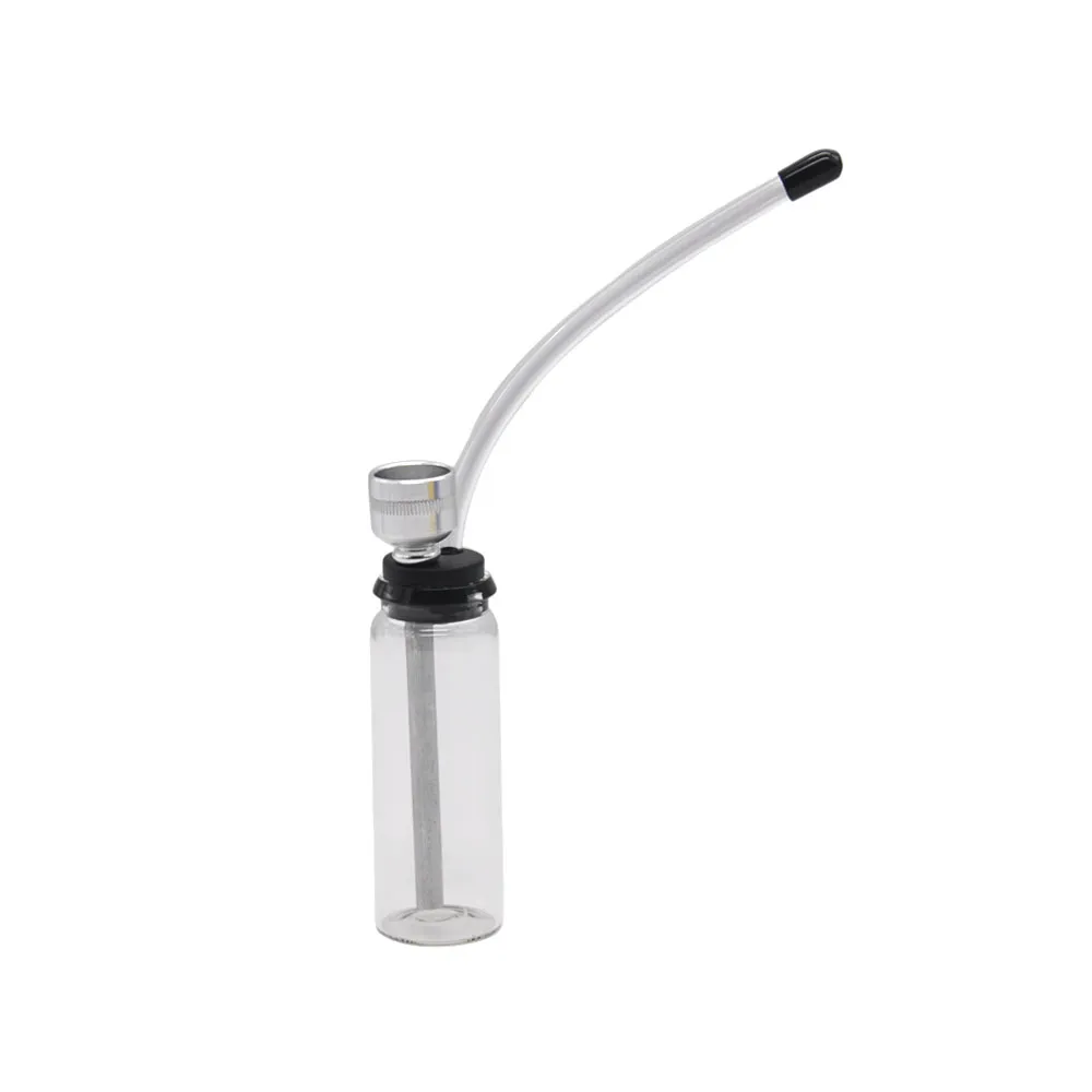 1 x hochwertige Shisha-Mini-Rauchpfeife aus Glas und Wasserpfeife, kleine Shisha, klar