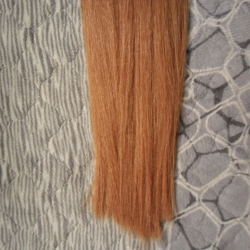 200g Extensions de cheveux micro perles droites T1B / 27 cheveux vierges brésiliens miel blond Ombre micro boucle anneau extensions de cheveux