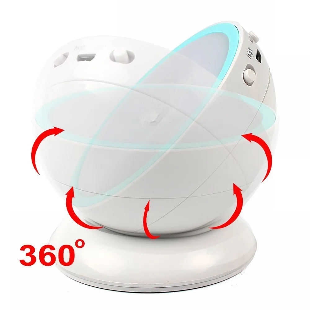 Luzes noturnas USB Recarregável 360 graus Flexible Sensor de movimento rotativo em qualquer lugar LED Wall Light