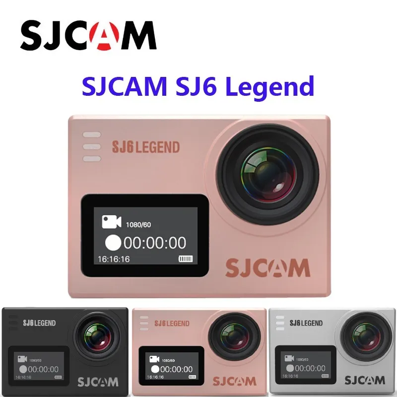 NUOVO SJCAM SJ6 LEGGENDA WiFi 4K 24fps Dual Screen Ultra HD Fotocamera Notavek 96660 Chipset Impermeabile Action Camera