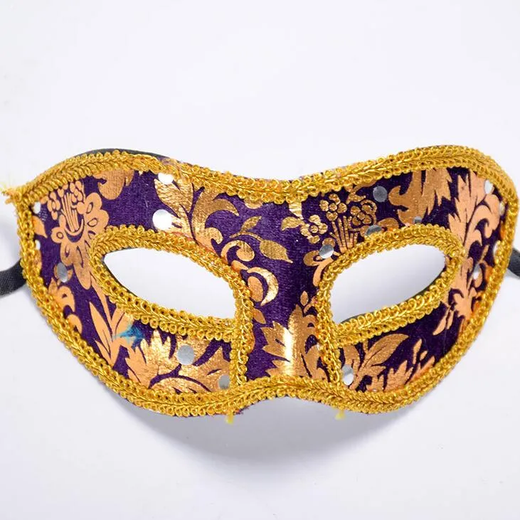 Ny ankomst jazz halloween flanell tyg mask med en platt huvud halv ansiktsmask med en rekvisita ph031 som dina behov