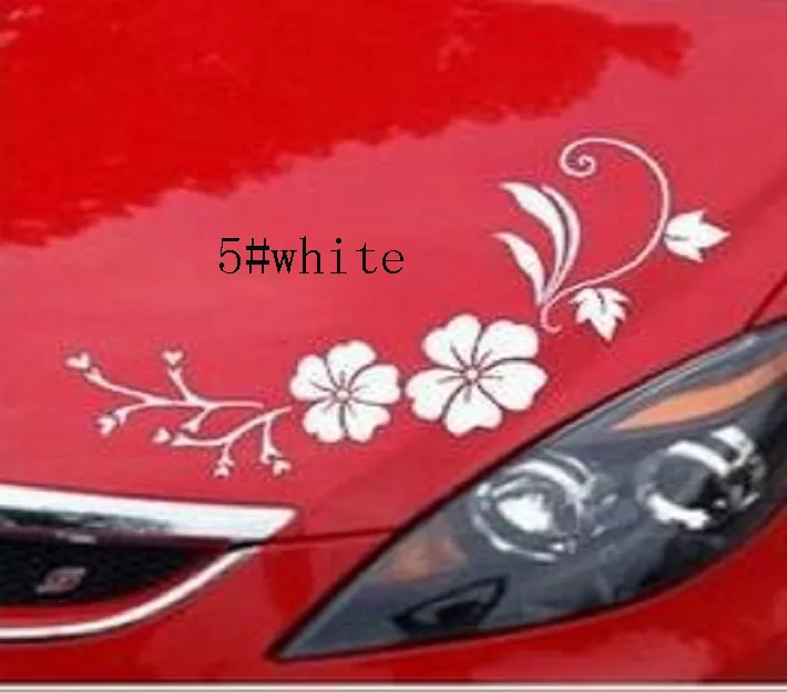 Reflective Car Stickers grace flower Waterproof Decal Sticker cover/anti scratch for car body Light brow front back