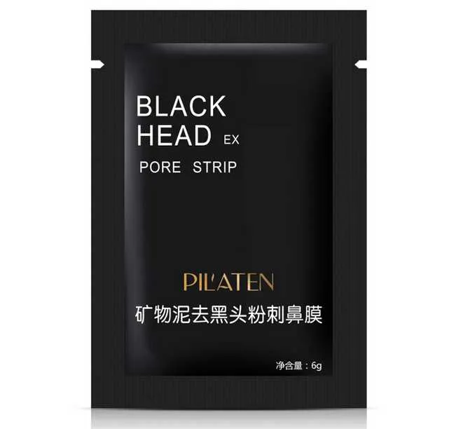 PILATEN 6g Face Care Facial Minerais Conk Nariz Removedor de Cravos Máscara de Limpeza Limpeza Profunda Black Head EX Pore Strip