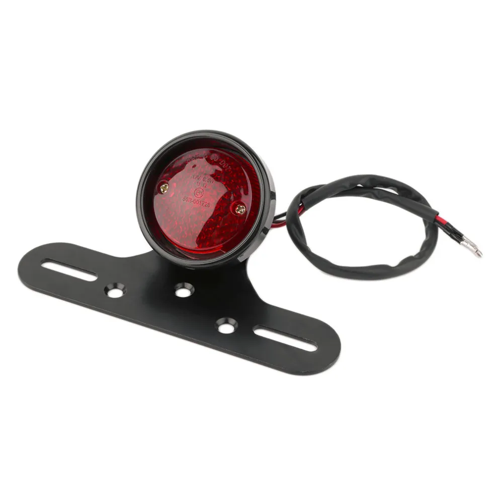 Motorbike Smoke Led Twin Dual Tail Turn Signal Brake License Plate Integrated Li - Foto 4