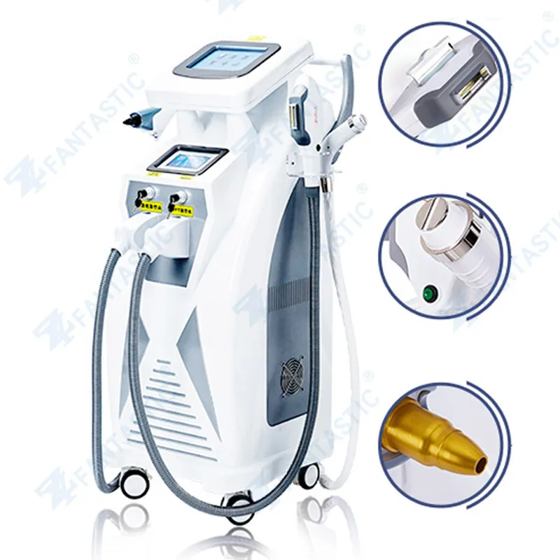 Professional 4 in 1 IPL RF yag laser IPL pianless hair removal skin rejuvenation skin whiten tattoo removal OPT machine for salon