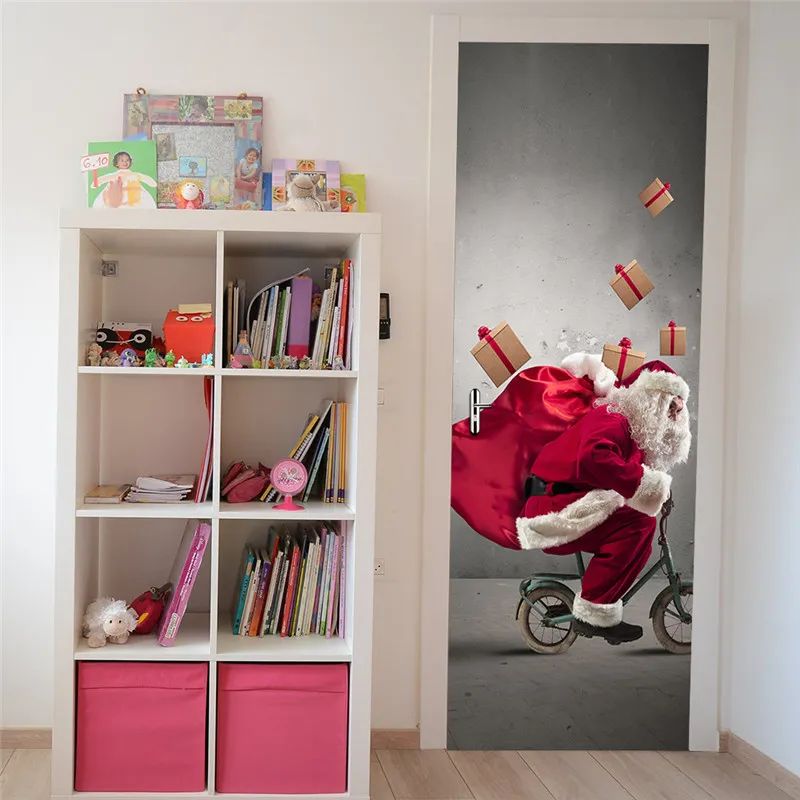 Foto Per Porte 3D Albero Di Natale Invernale Adesivi Autoadesivi Per Porte  Poster Per Porte Carta Da Parati Per Porte Murales Per Porte Door Art  Adesivi Murali Per Porte (90 X 210