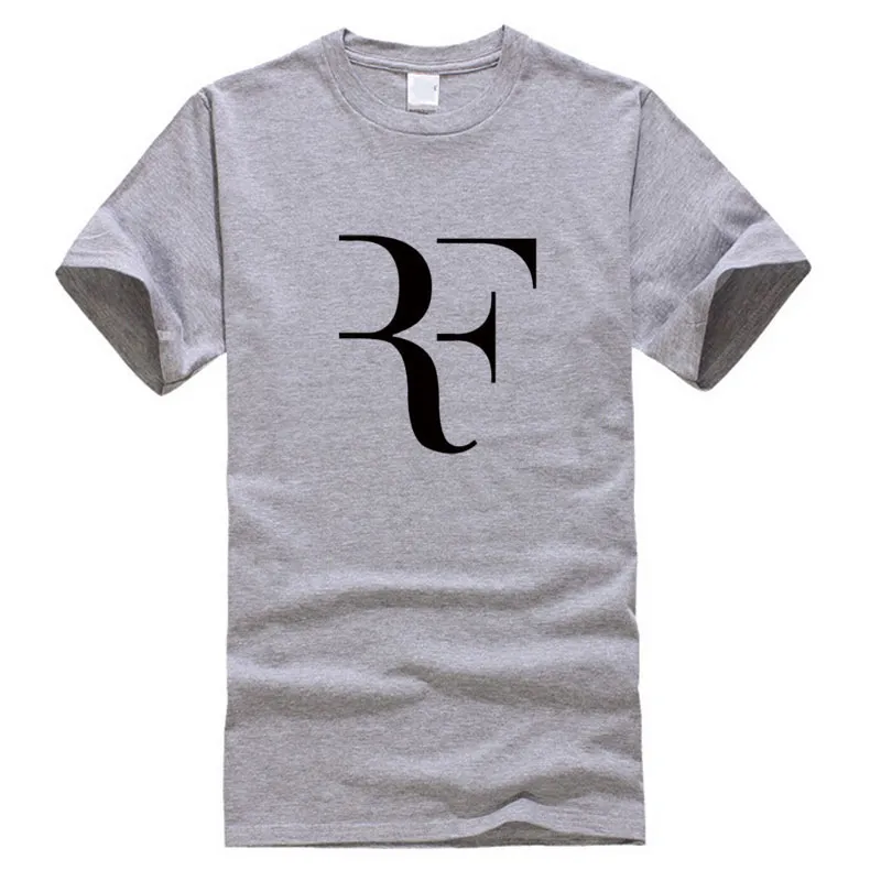 BAIJOE mode Roger Federer RF impression t-shirt hommes à manches courtes t-shirts hauts Hip Hop t-shirt homme homme coton décontracté t-shirts